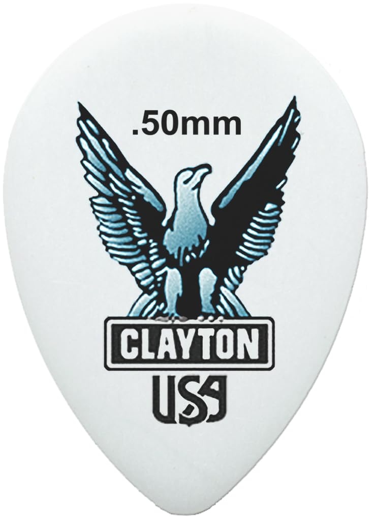 Clayton Picks ST50/12 .50 mm Guitar Picks, 12 Pieces