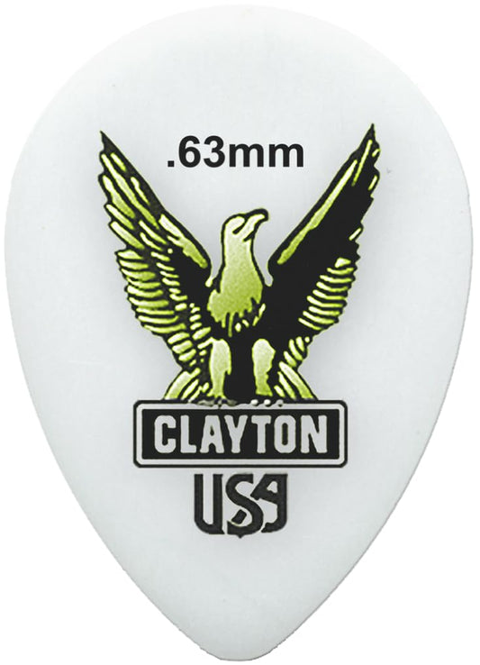 Clayton Picks ST63/12 .63 mm Guitar Picks, 12 Pieces
