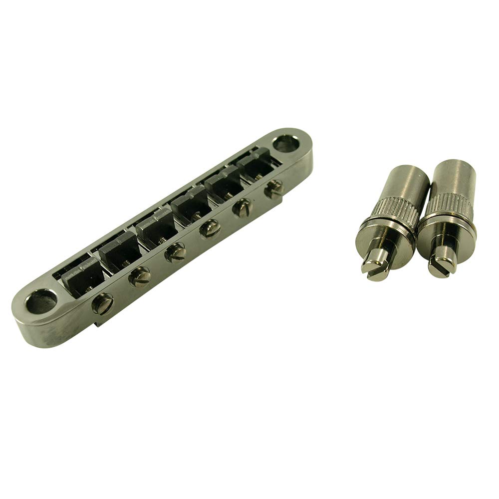 Graph Tech ResoMax NV2 PS-8863-BN Tune-O-Matic Bridge 6mm Post, Black Nickel