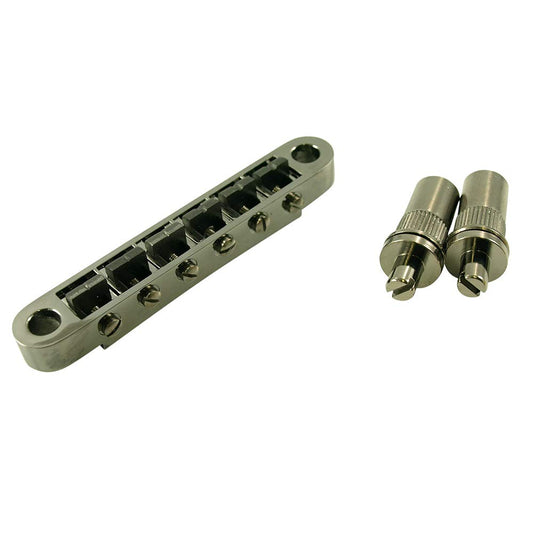 Graph Tech ResoMax NV2 PS-8863-BN Tune-O-Matic Bridge 6mm Post, Black Nickel