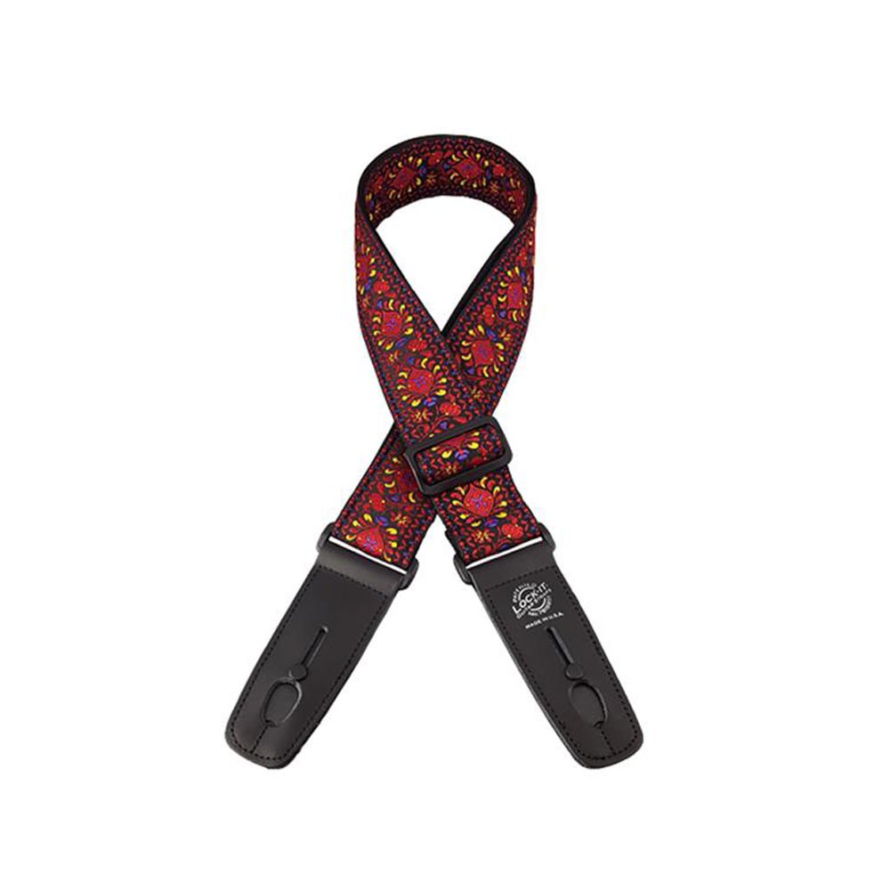 Lock It LIS061 Guitar Strap - Classic Woven, Moroccan Twist