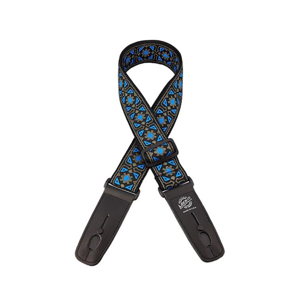 Lock-It Straps Retro Vintage Series jacquard Strap with Locking Ends - Minstrel
