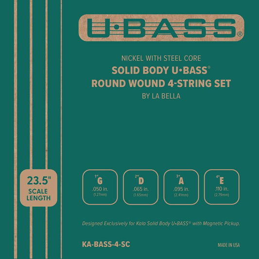 Solid Body U•BASS® Round Wound 4-String Set
