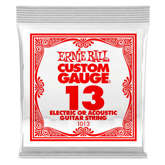 Ernie Ball .013 Plain steel electric or acoustic guitar string