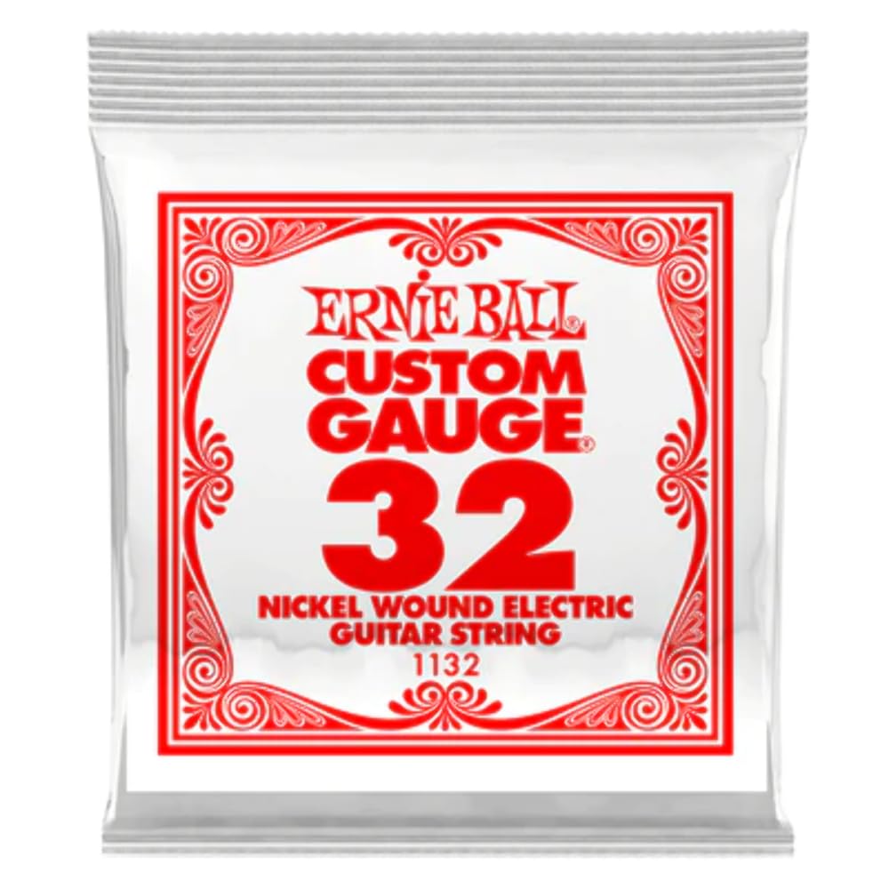 Ernie Ball 1132 Custom Gauge .032 Nickel Wound Electric Guitar SINGLE String