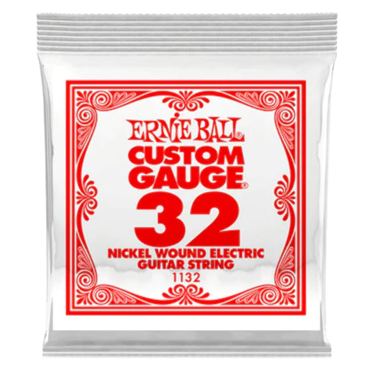 Ernie Ball 1132 Custom Gauge .032 Nickel Wound Electric Guitar SINGLE String