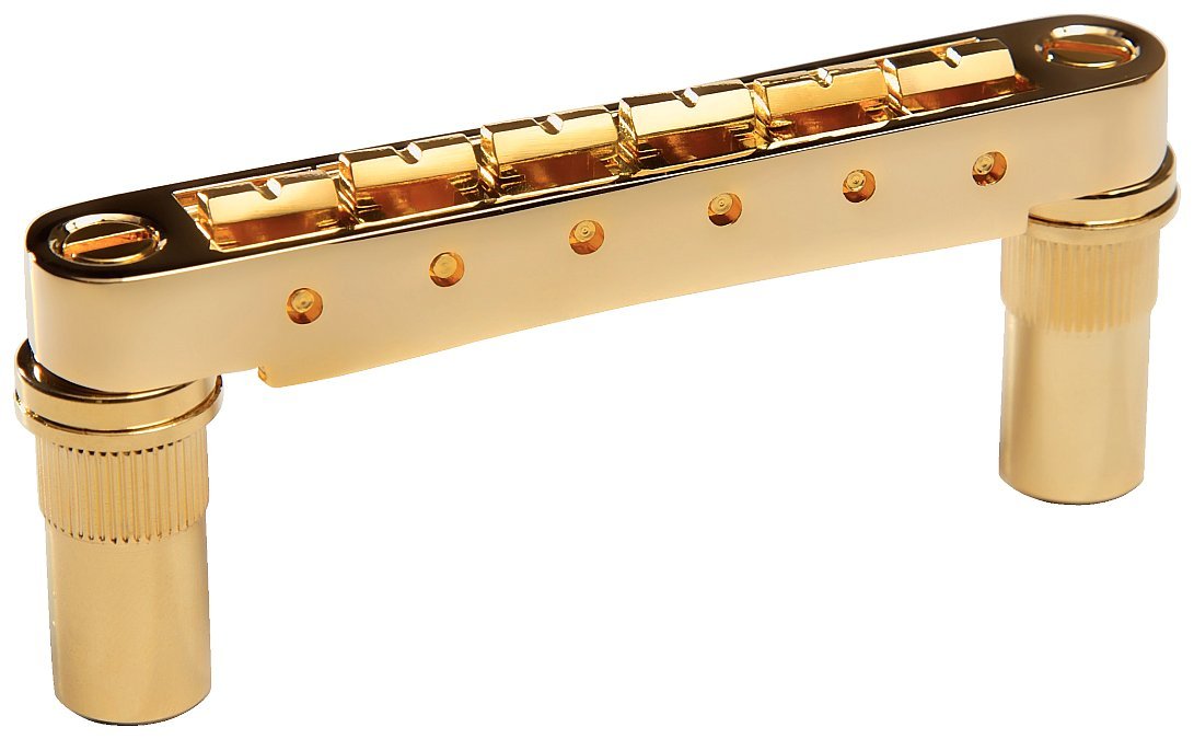 PM-8863-G0 : ResoMax NV1 6mm Tune-O-Matic Bridge - Gold