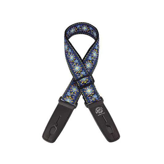Lock It LIS062 Guitar Strap - Classic Woven, Blue Chill