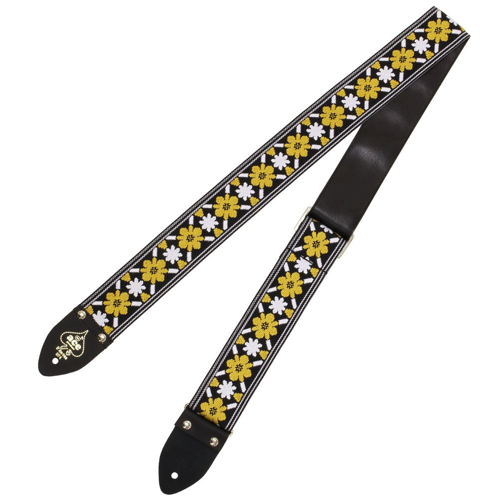 Ace Vintage Reissue Guitar Strap by D’Andrea – Vintage Rock Style – Adjustable – Fits Electric, Acoustic & Bass