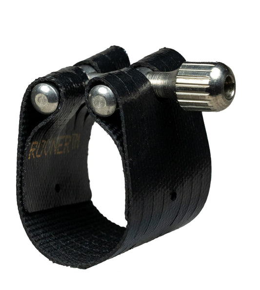 Rovner Ligature & Plastic Cap for Soprano Slim Saxophone - Dark Ligature for Metal Mouthpiece (1MS)