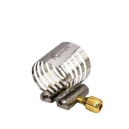 Rovner Ligature & Plastic Cap for Tenor Standard Saxophone - Platinum Ligature for Hard Rubber Mouthpiece (P-2R)
