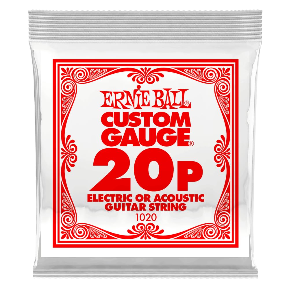 Ernie Ball .020 Plain steel electric or acoustic guitar string