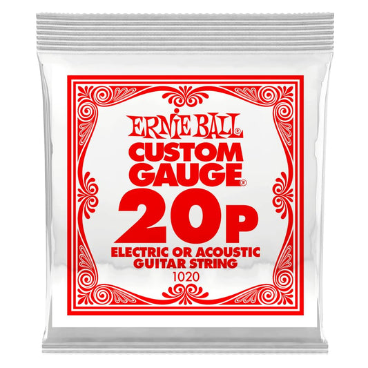 Ernie Ball .020 Plain steel electric or acoustic guitar string