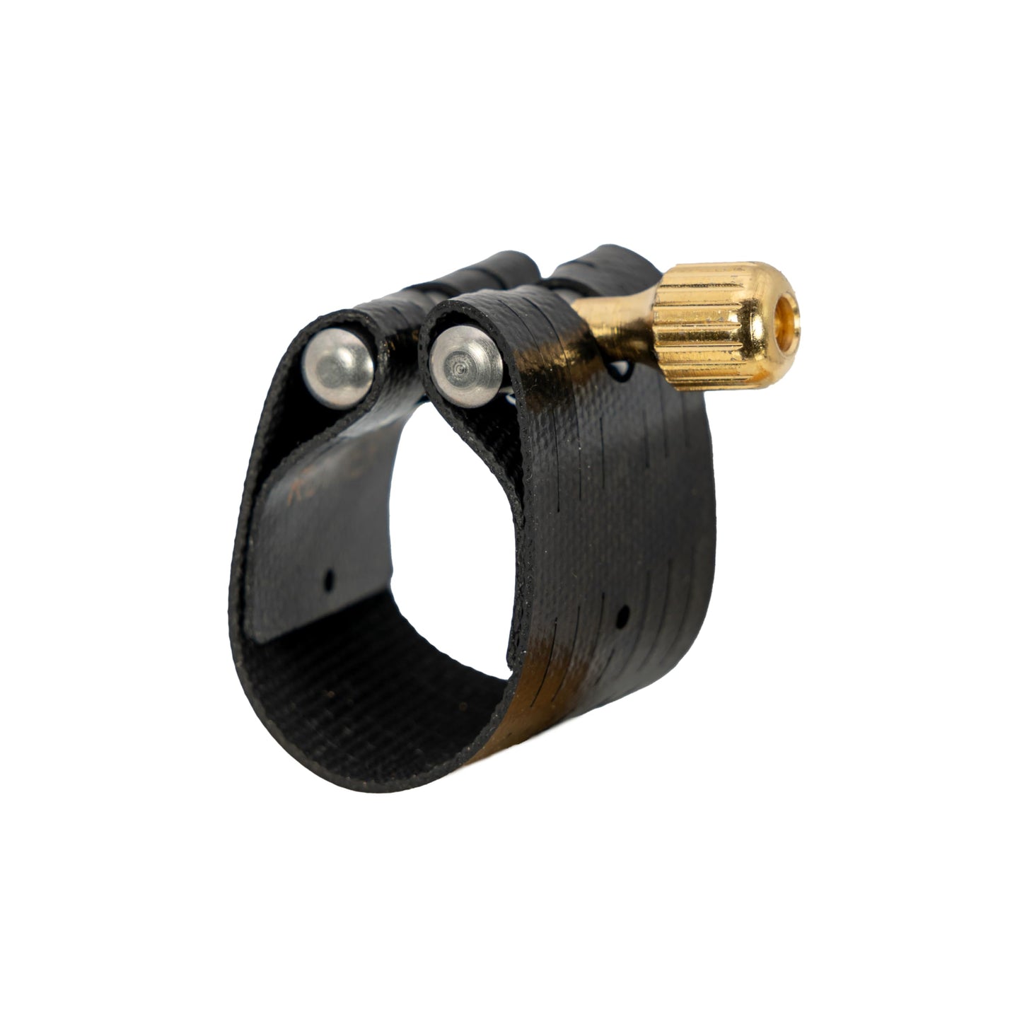 Rovner Ligature & Plastic Cap for Soprano Slim Saxophone - Dark Ligature for Metal Mouthpiece (1MB)