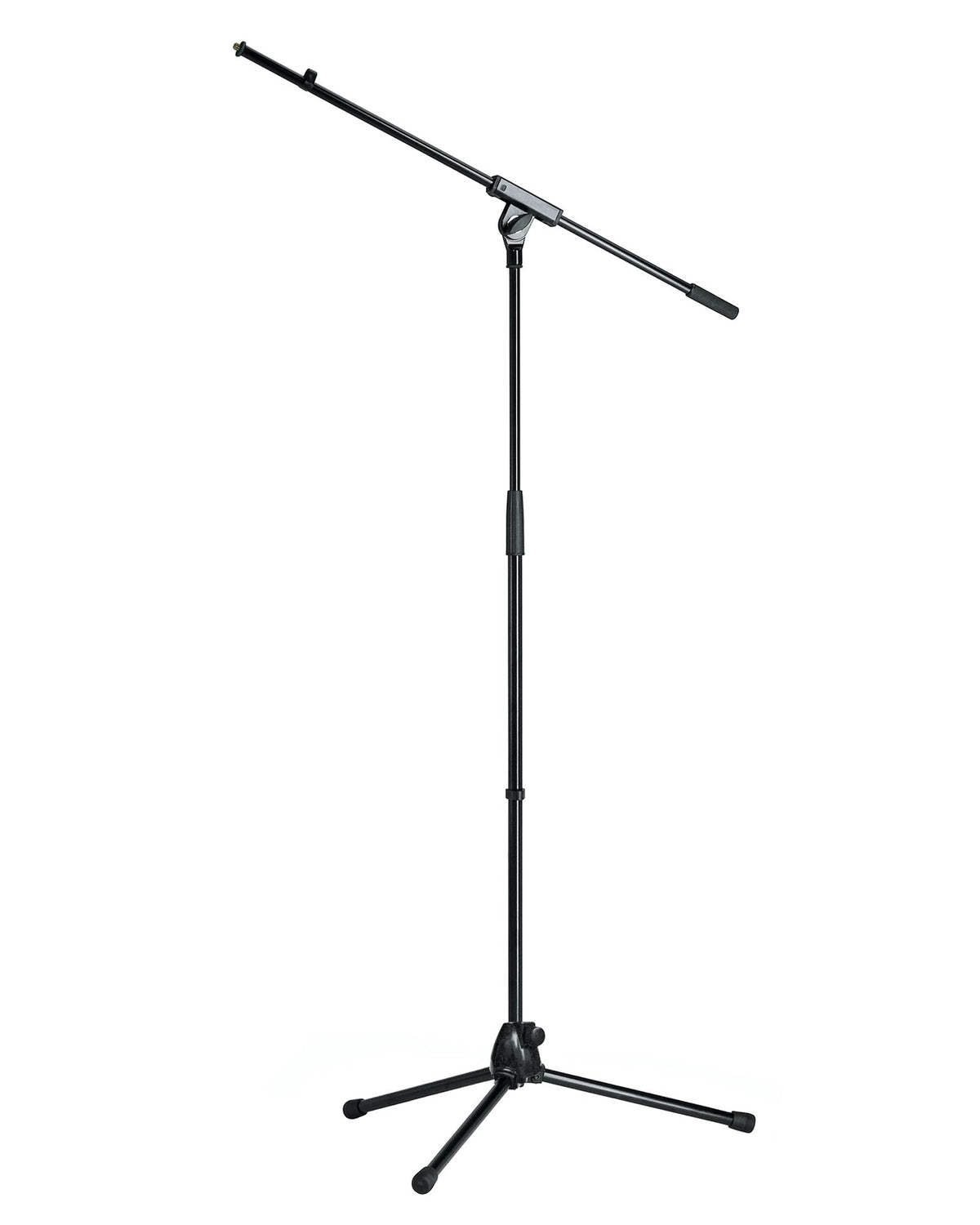 K&M - König & Meyer 21070.500.55 - Tripod Microphone Stand with Fixed Length Boom Arm - Professional Grade for All Musicians - Heavy Duty Folding Leg Base - German Made - Black