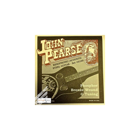 John Pearse JP3100 Resophonic Acoustic Steel Guitar Bronze Wound G Tuning