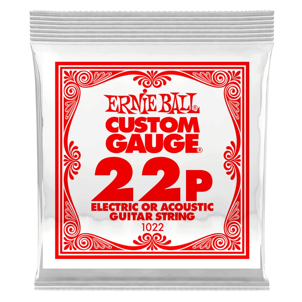 Ernie Ball .022 Plain steel electric or acoustic guitar string