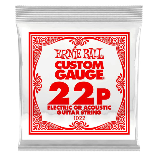 Ernie Ball .022 Plain steel electric or acoustic guitar string