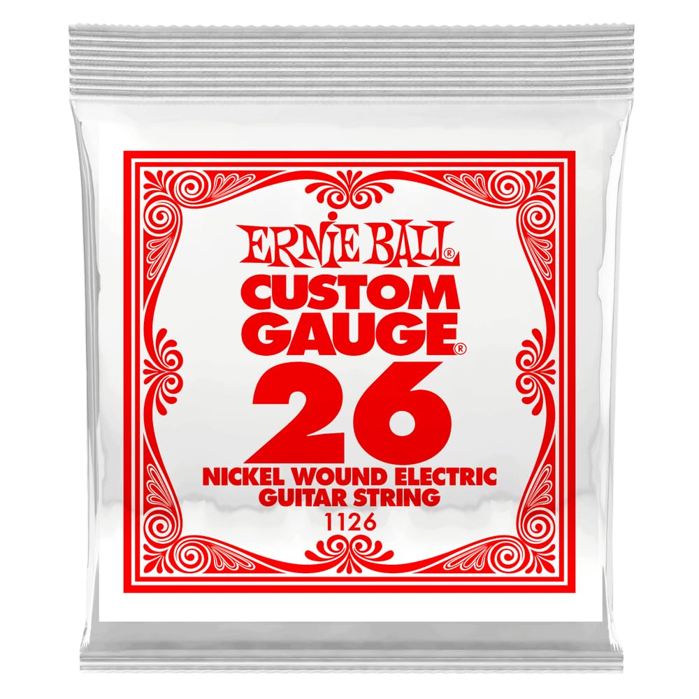 Ernie Ball Electric Guitar Pack (EB 1126 .026 Nickel Wound String Single)