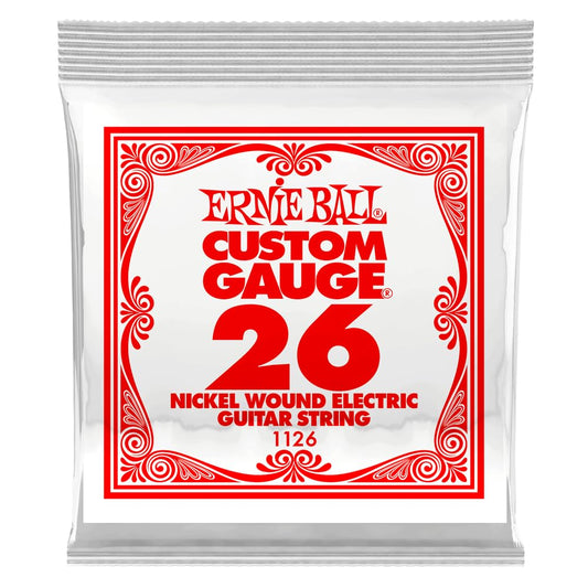 Ernie Ball Electric Guitar Pack (EB 1126 .026 Nickel Wound String Single)