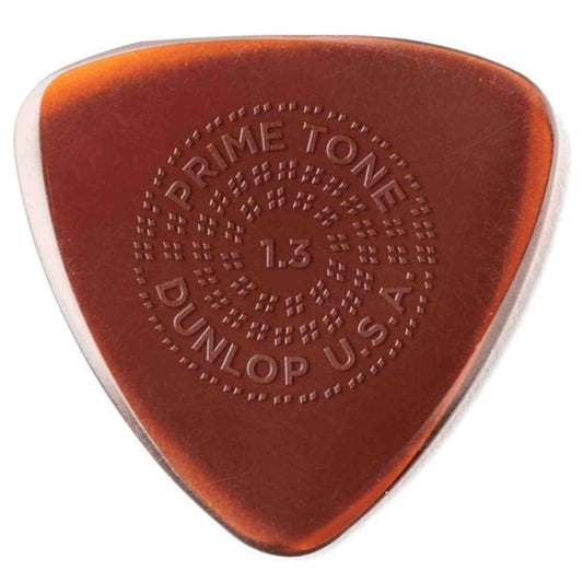 Dunlop Primetone Small Triangle 1.3mm Sculpted Plectra (Grip), 3 Pack