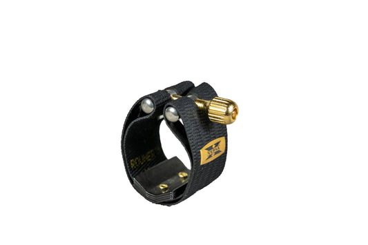 Rovner Ligature & Plastic Cap for Tenor Standard Saxophone - Versa X Ligature for Hard Rubber Mouthpiece (X-2R)