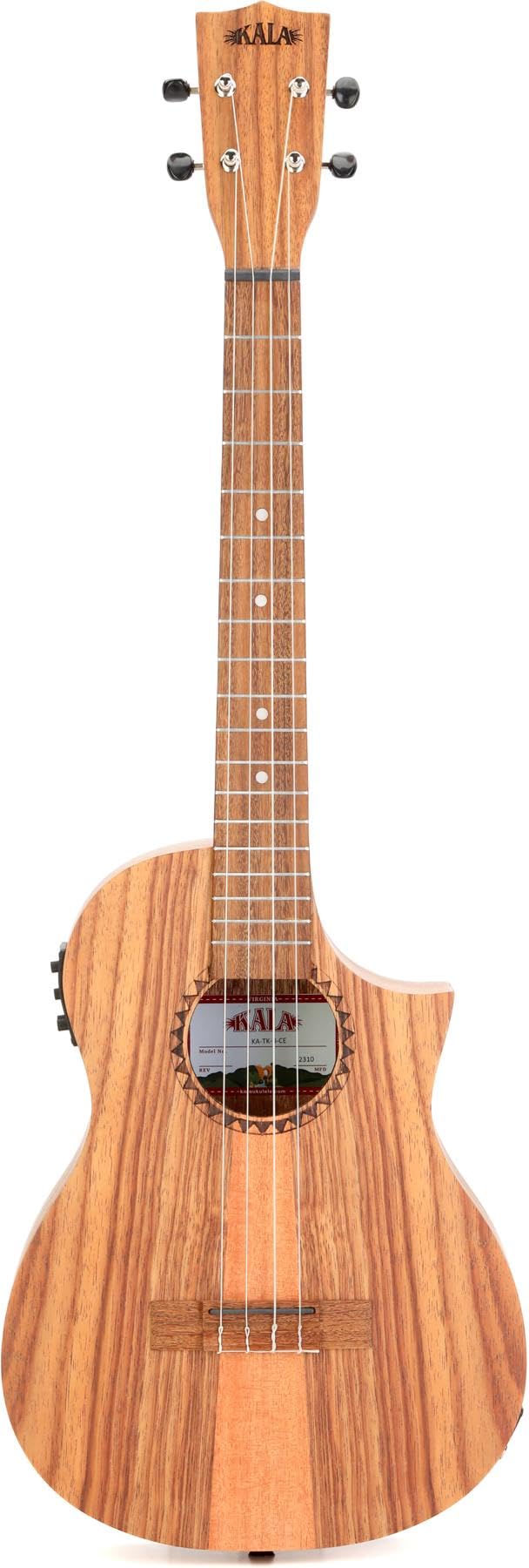 Teak Tri-Top Baritone Ukulele with Cutaway & EQ