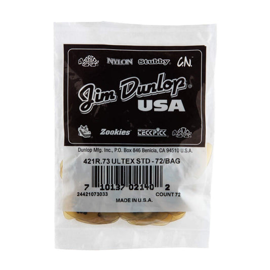 JIM DUNLOP 421R.73 Ultex Standard, .73mm, 72/Bag