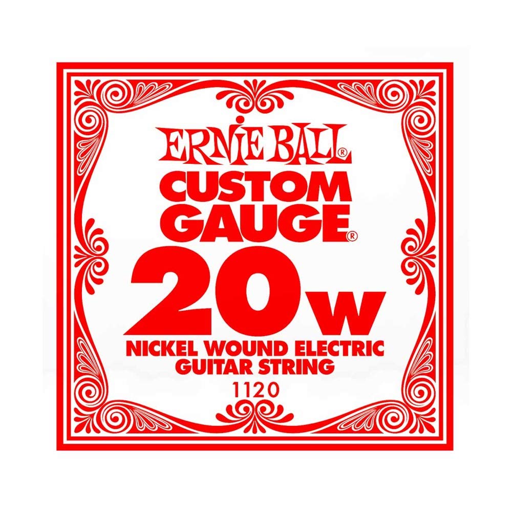 Ernie Ball Electric Guitar Strings (EB 1120 .020 NICKEL WOUND SINGLE)