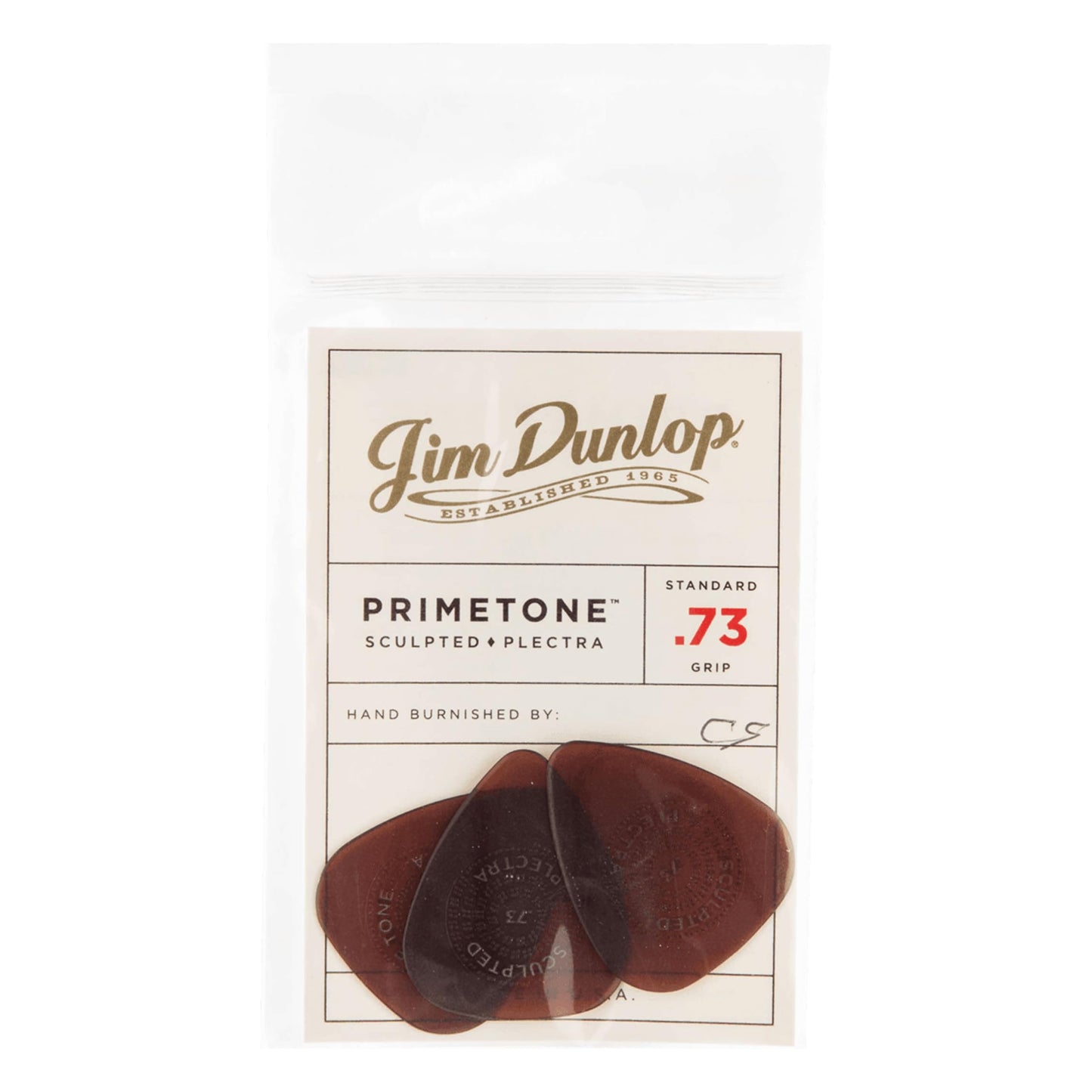 Dunlop Primetone Standard Shape with Grip 3-Pack .73 mm