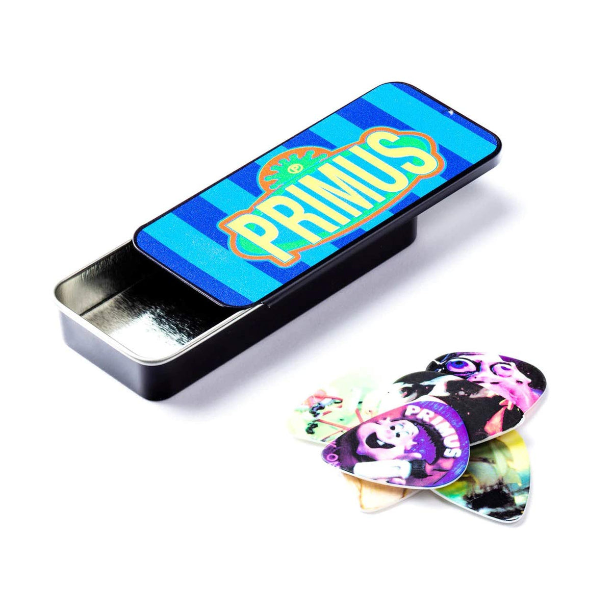 Jim Dunlop Primus Pick Tin, Assorted, Medium - 6 Picks/Tin