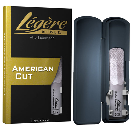 Légère Reeds - Alto Saxophone Reed, American Cut, Strength 3.25 (ASA3.25) - Premium Synthetic Woodwind Reed