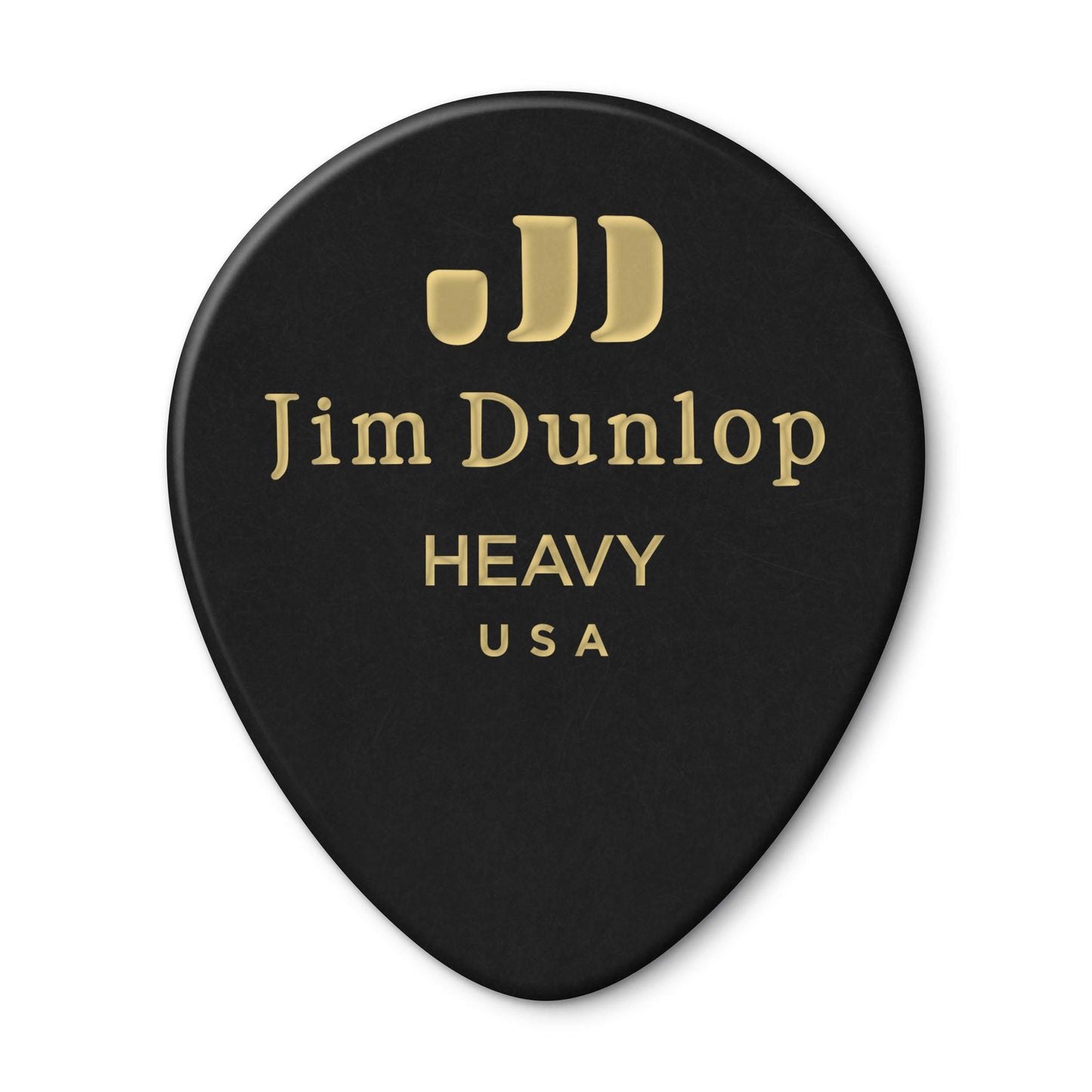 JIM DUNLOP 485P03HV Genuine Celluloid Tear Drop, 12/Player's Pack, Black