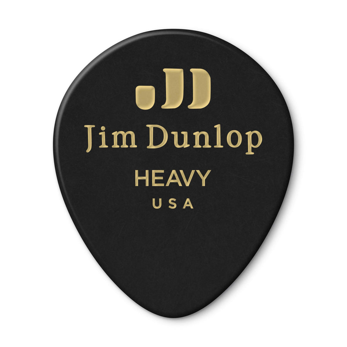 JIM DUNLOP 485P03HV Genuine Celluloid Tear Drop, 12/Player's Pack, Black