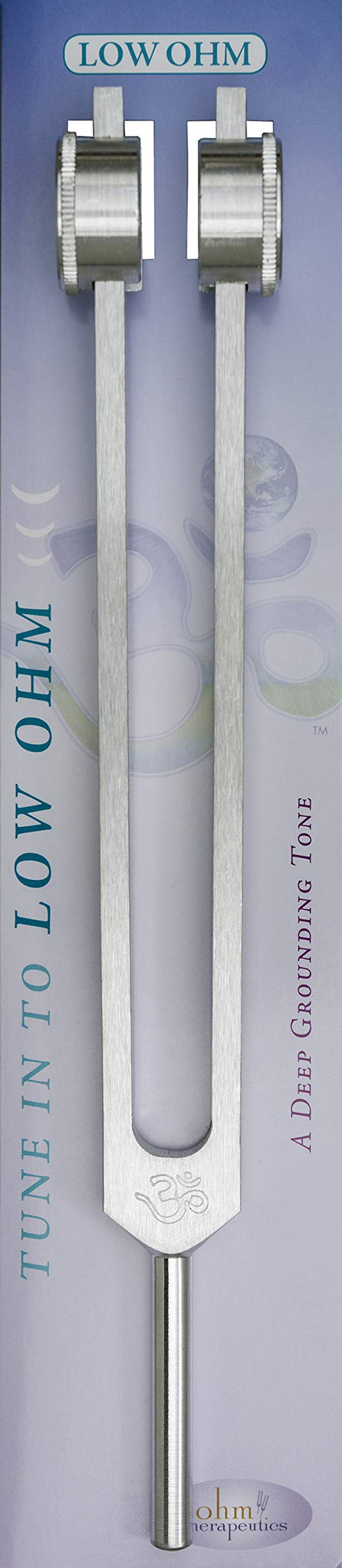 Ohm Therapeutics Low OHM (OM) Tuning Fork for Practitioners and Sound Therapy (68.05 hz) Helps Reduce Swelling & Inflammation - Made in USA