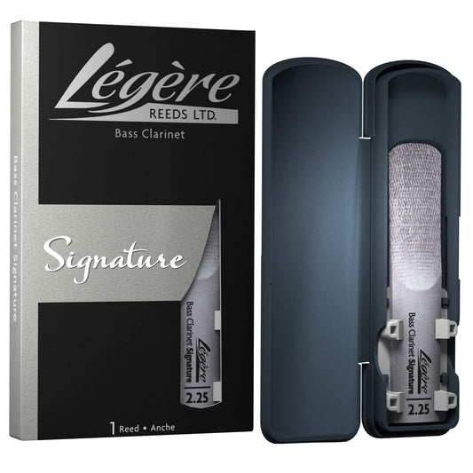 Légère Reeds - Bass Clarinet Reed, Signature, Strength 2.25 (BCS2.25) - Premium Synthetic Woodwind Reed