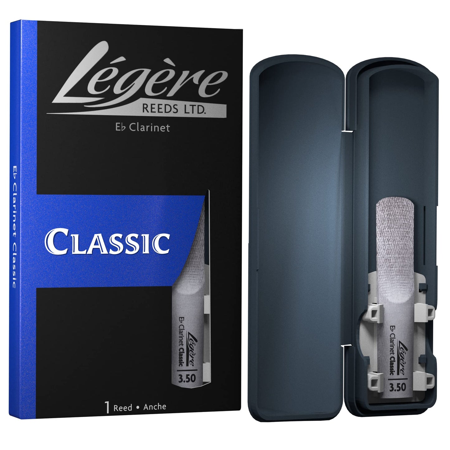 Légère Reeds - Eb Clarinet Reed, Classic, Strength 3.50 (EBC3.50) - Premium Synthetic Woodwind Reed