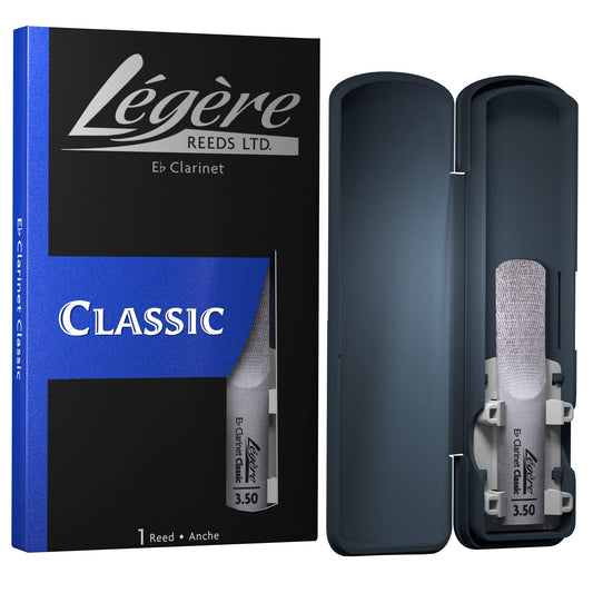 Légère Reeds - Eb Clarinet Reed, Classic, Strength 3.50 (EBC3.50) - Premium Synthetic Woodwind Reed