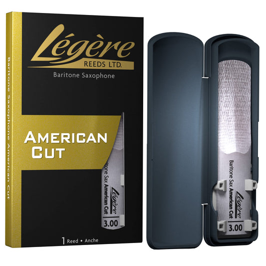 Légère Reeds - Baritone Saxophone Reed, American Cut, Strength 3.00 (BSA3.00) - Premium Synthetic Woodwind Reed