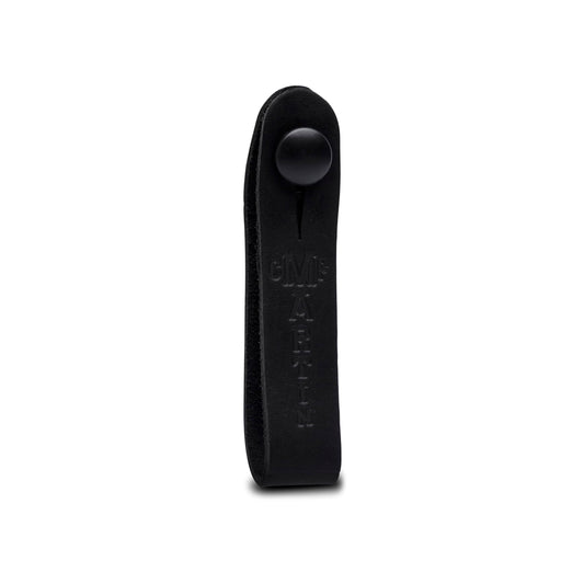Martin Headstock Tie – Black | Leather Strap Adapter for Guitars without Neck Heel Button