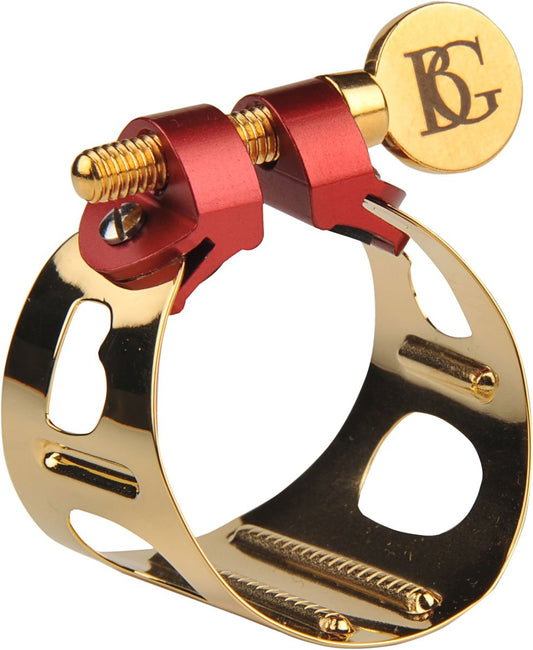 BG BG-LD0-Gold Ligature for Alto Sax, Duo 24K Gold Lacquered LD0