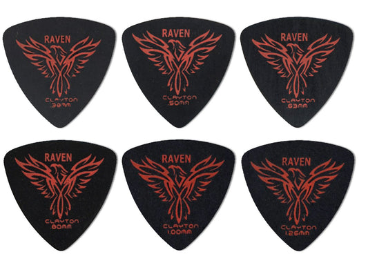 Clayton Picks Black Raven BRT80/12 Guitar Picks