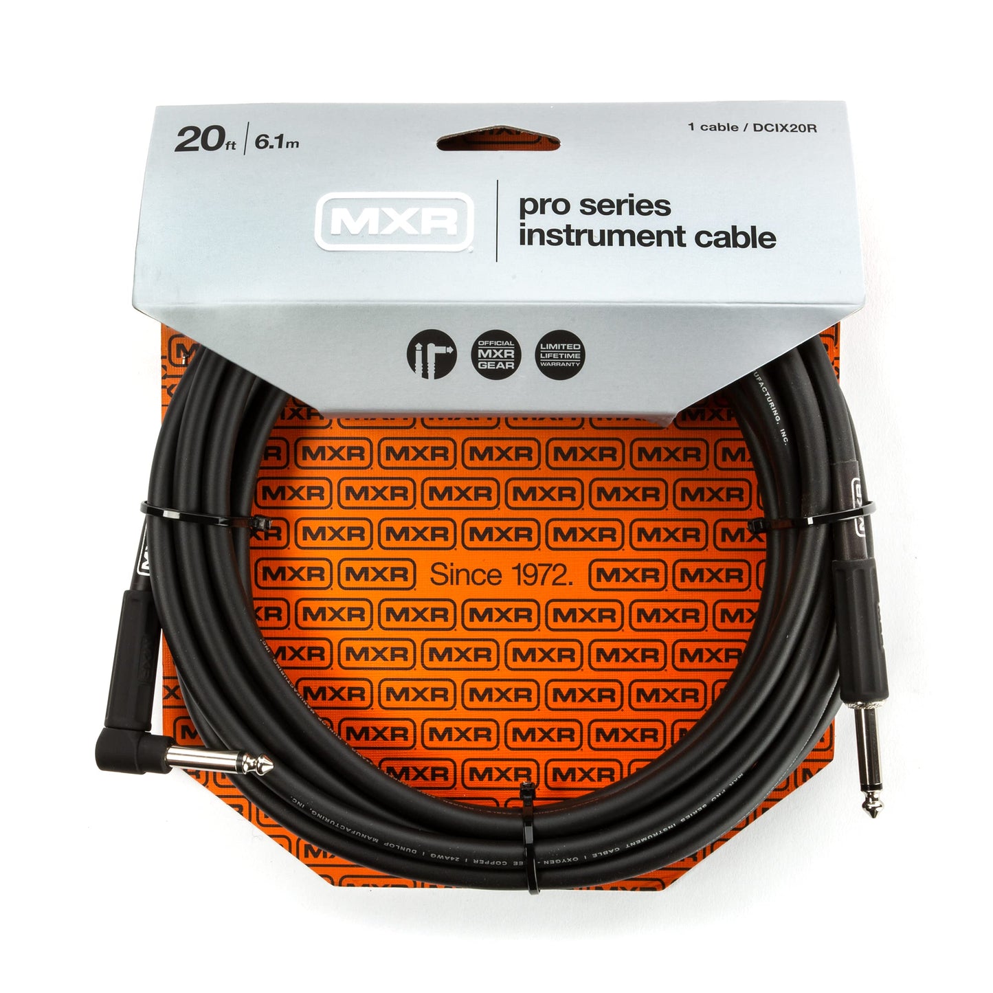 MXR Pro Series Instrument Cable 20 ft|6.1 m (DCIX20R)