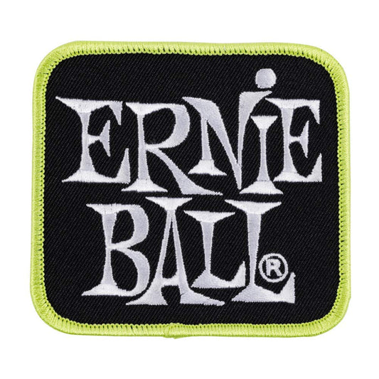 ERNIE BALL STACKED LOGO PATCH GREEN EMBROIDERED