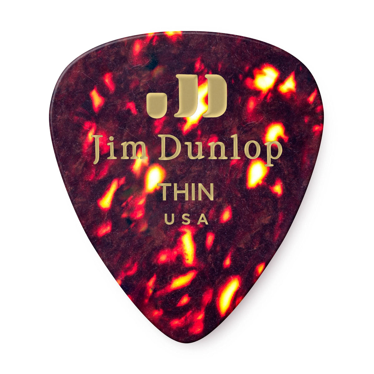 Jim Dunlop Celluloid Shell Pick Thin - 12 Pack