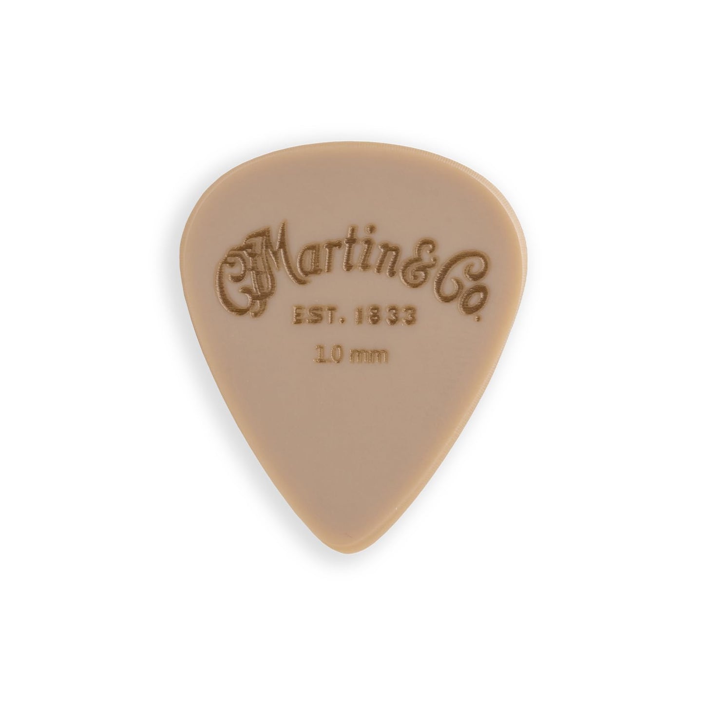 LUXE BY MARTIN® Apex Pick – 1.0mm | Standard Shape with Precision Bevels | Low-Friction Polymer, Enhanced Grip & Tone | Includes Pick, Tin & Pouch