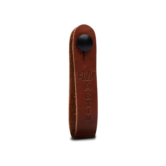 MARTIN Headstock Tie – Brown | Leather Strap Adapter for Guitars without Neck Heel Button