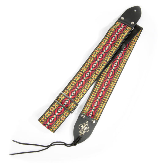 Ace Vintage Reissue Guitar Strap by D’Andrea – Vintage Rock Style – Adjustable – Fits Electric, Acoustic & Bass