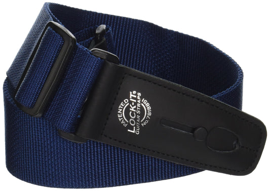 Lock It LIS004P2NVYBLU Professional 2" Polypro Strap with Locking Ends, Navy Blue
