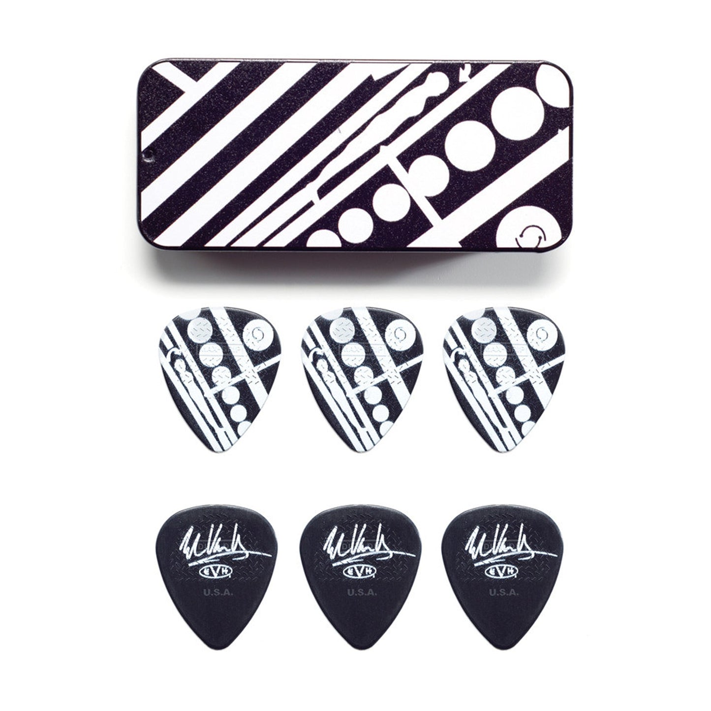 Jim Dunlop EVH Circles Pick Tin - 6 Picks/Tin
